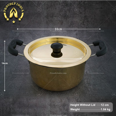 Brass Stew Pan With Lid