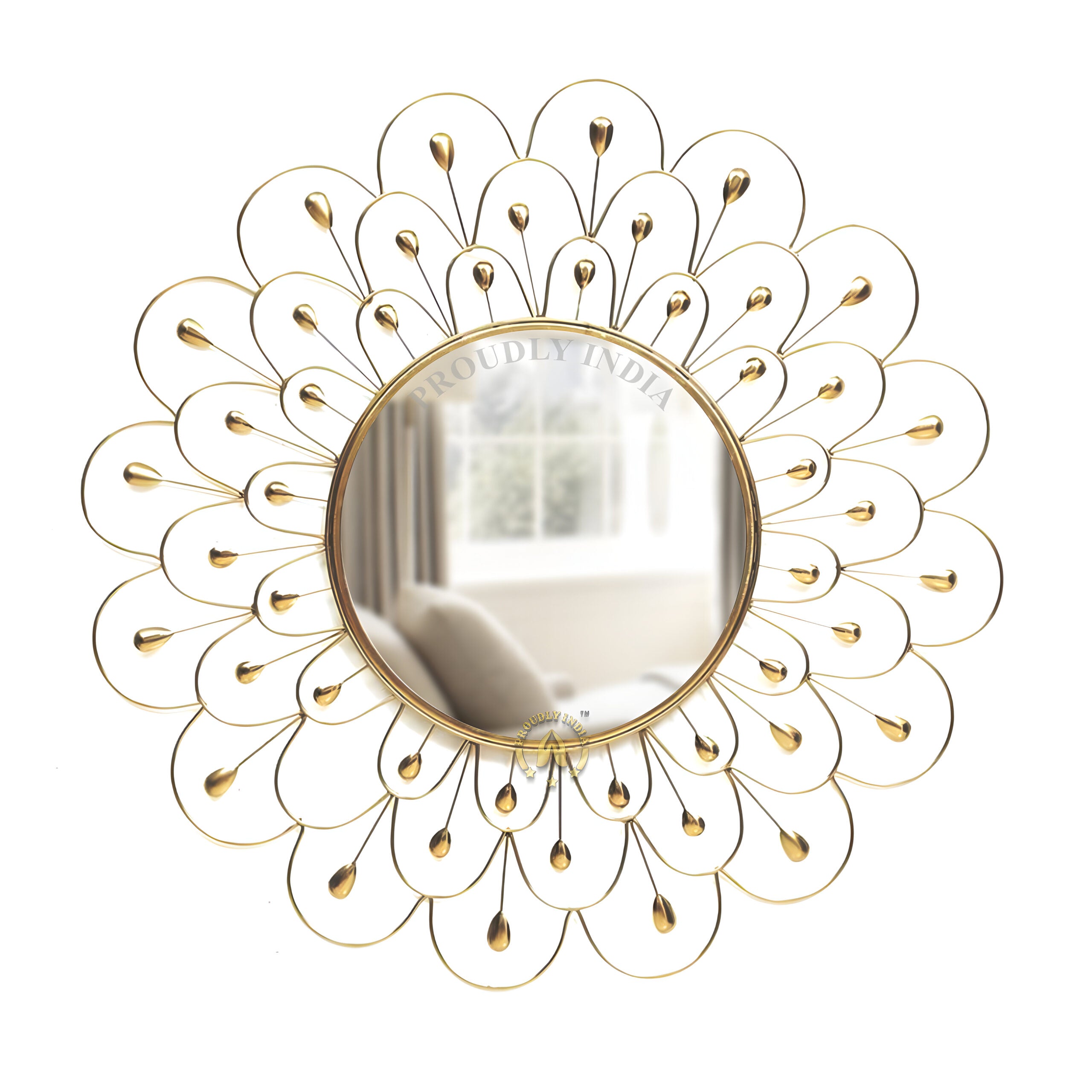 Golden Dew Radiance Wall Mirror