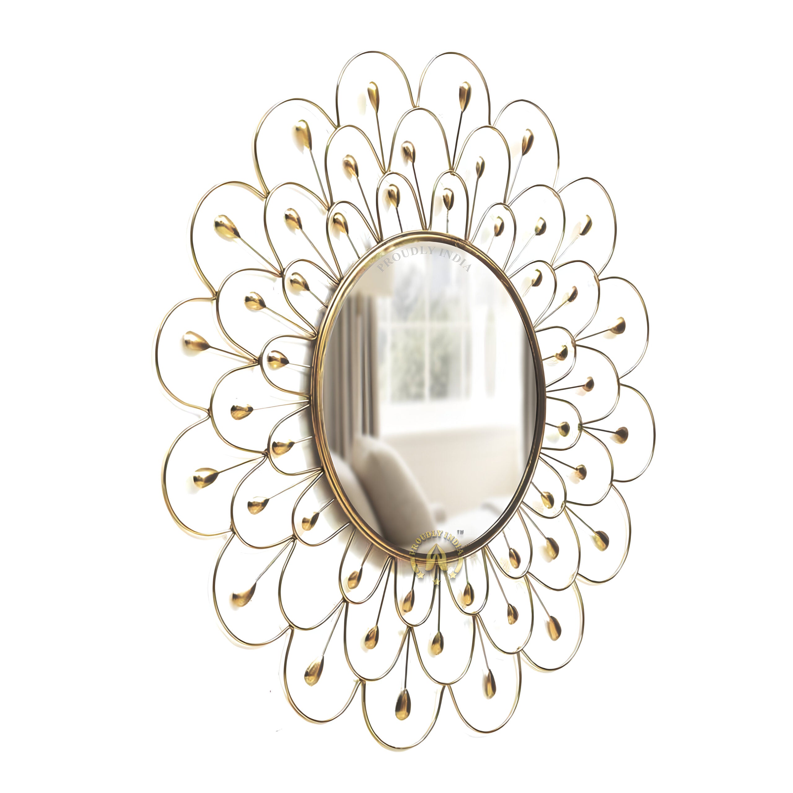 Golden Dew Radiance Wall Mirror