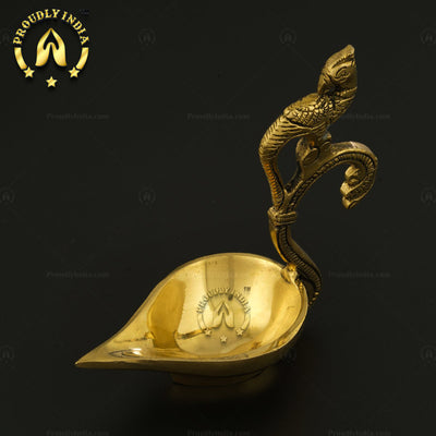 Brass Ethnic Peacock Decorative Diya