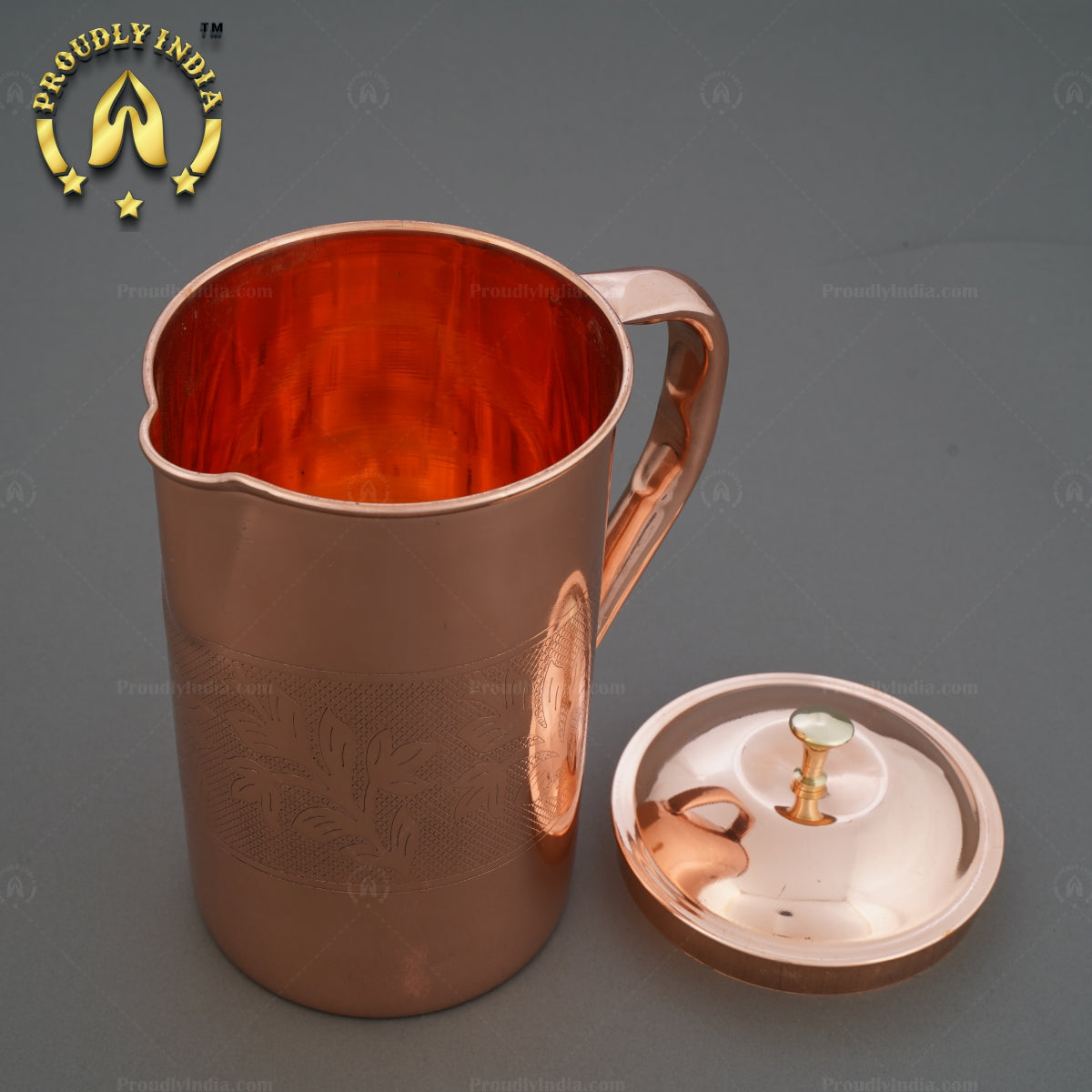 Copper Embossed Jug