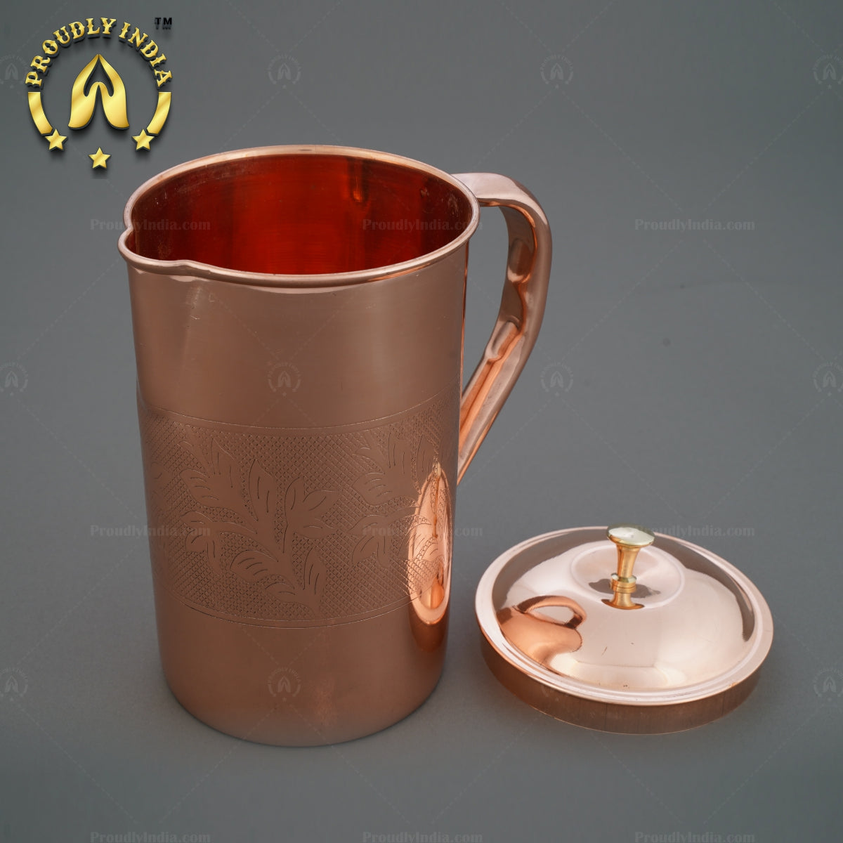 Copper Embossed Jug