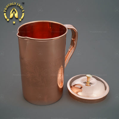 Copper Embossed Jug