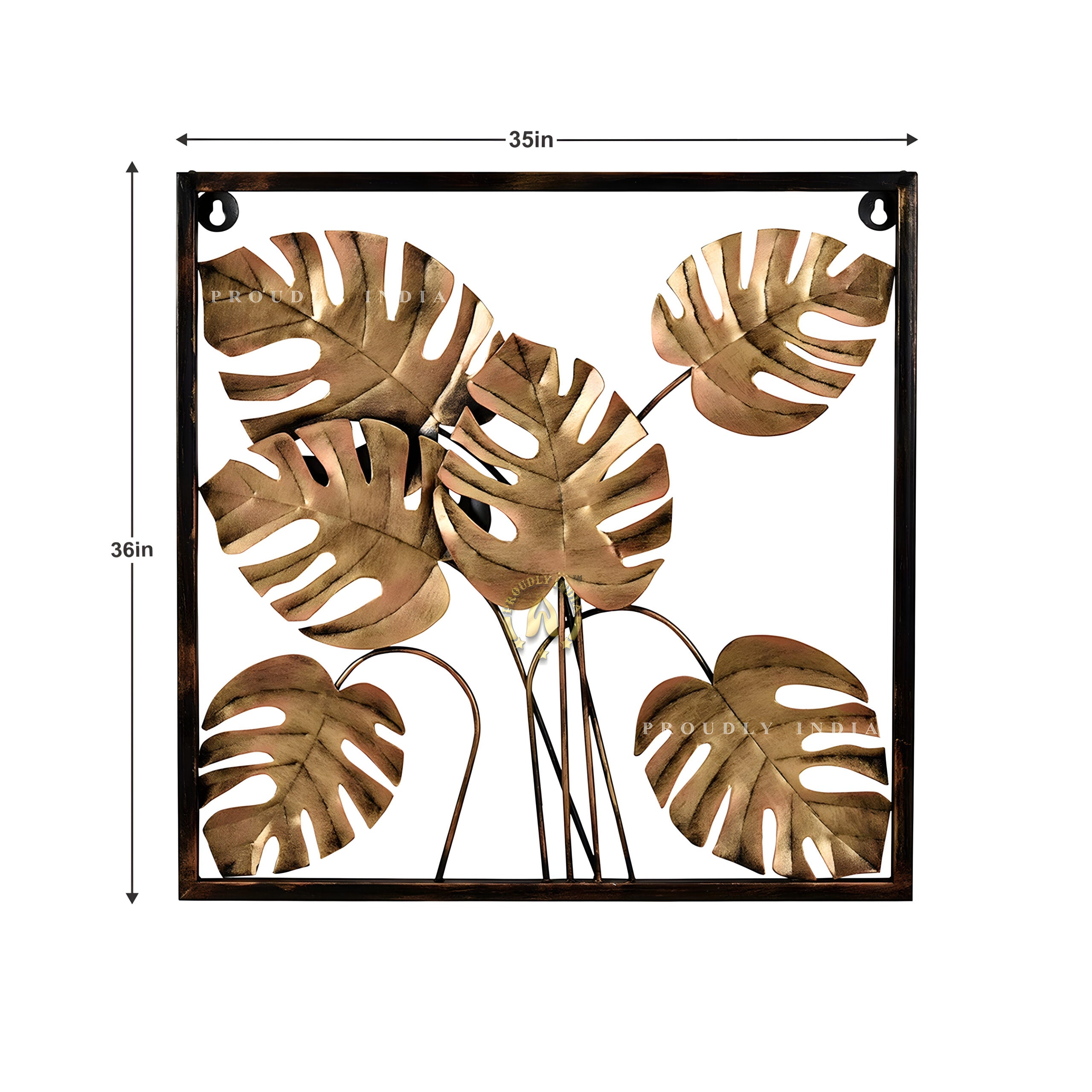 Tropic Rust Reverie Metal Wall Art Mural