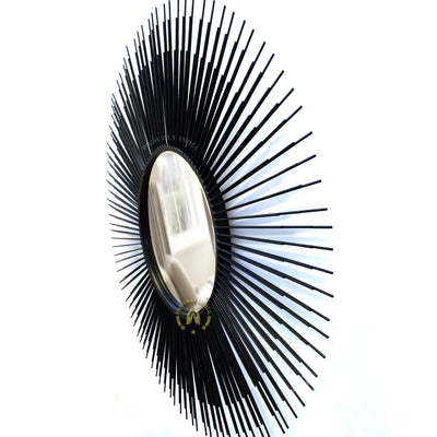 Midnight Halo Metal Wall Mirror
