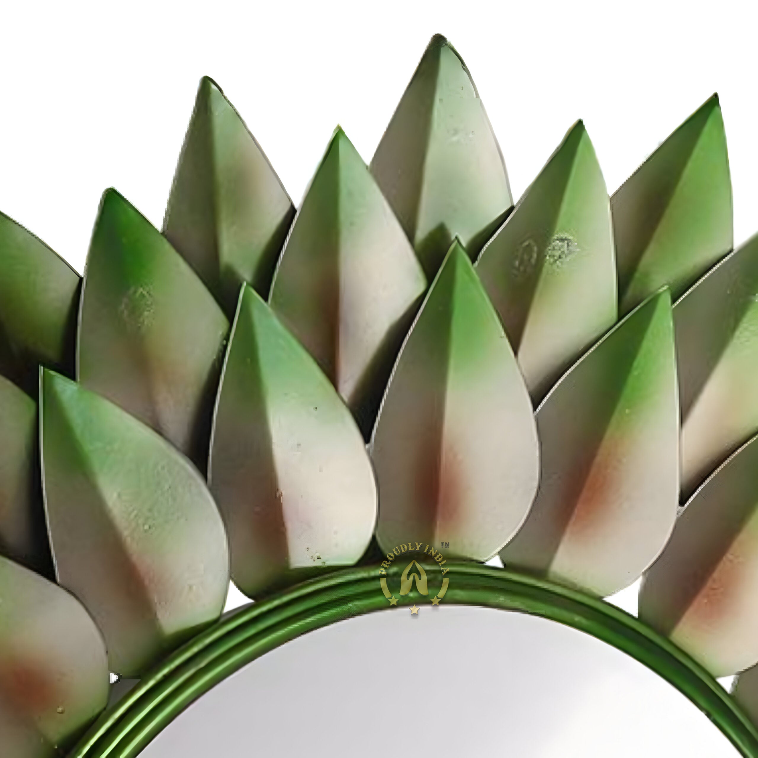 Verdant Aura Bloom Wall Mirror