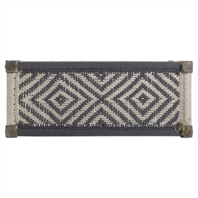 Grey White Rope Bench