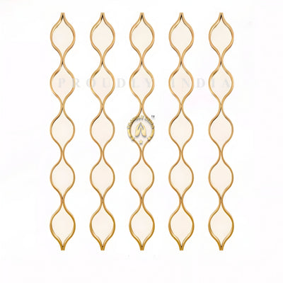 Golden Cascade Illusion Wall Mirror