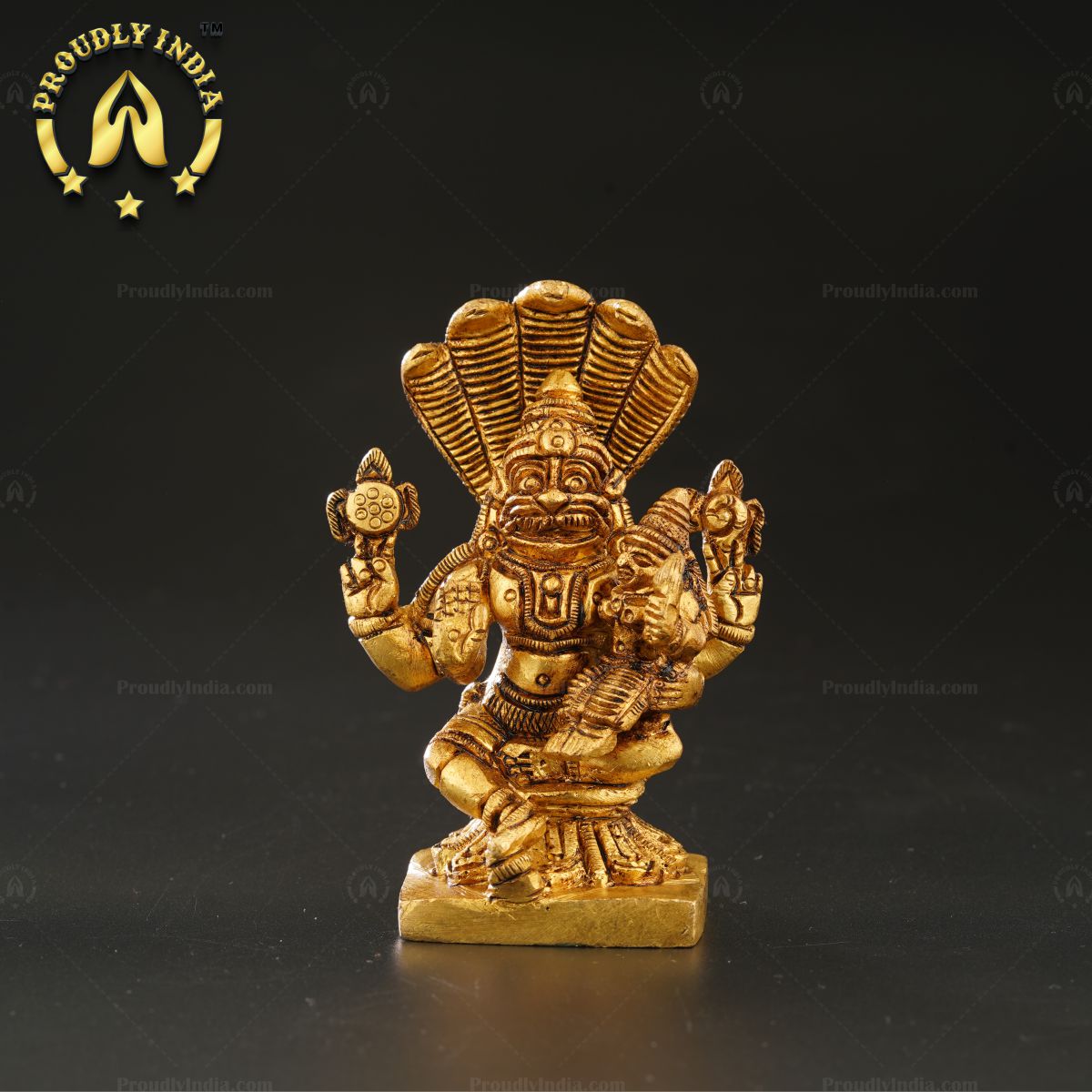 3.5" Narasimha With Lakshmi Statue