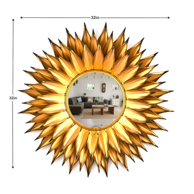 Solar Bloom Radiance Wall Mirror