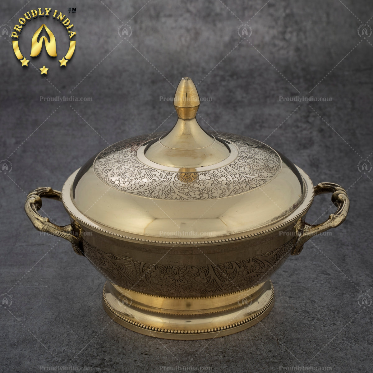 Brass Maharaja Serving Casserole
