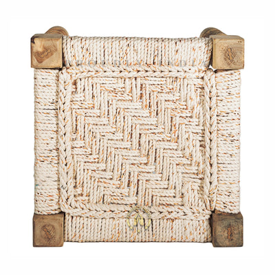 Wooden Knitted Pidha Stool