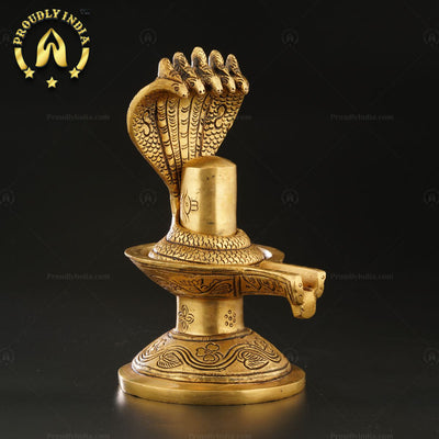 Brass Shiva Lingam Statue