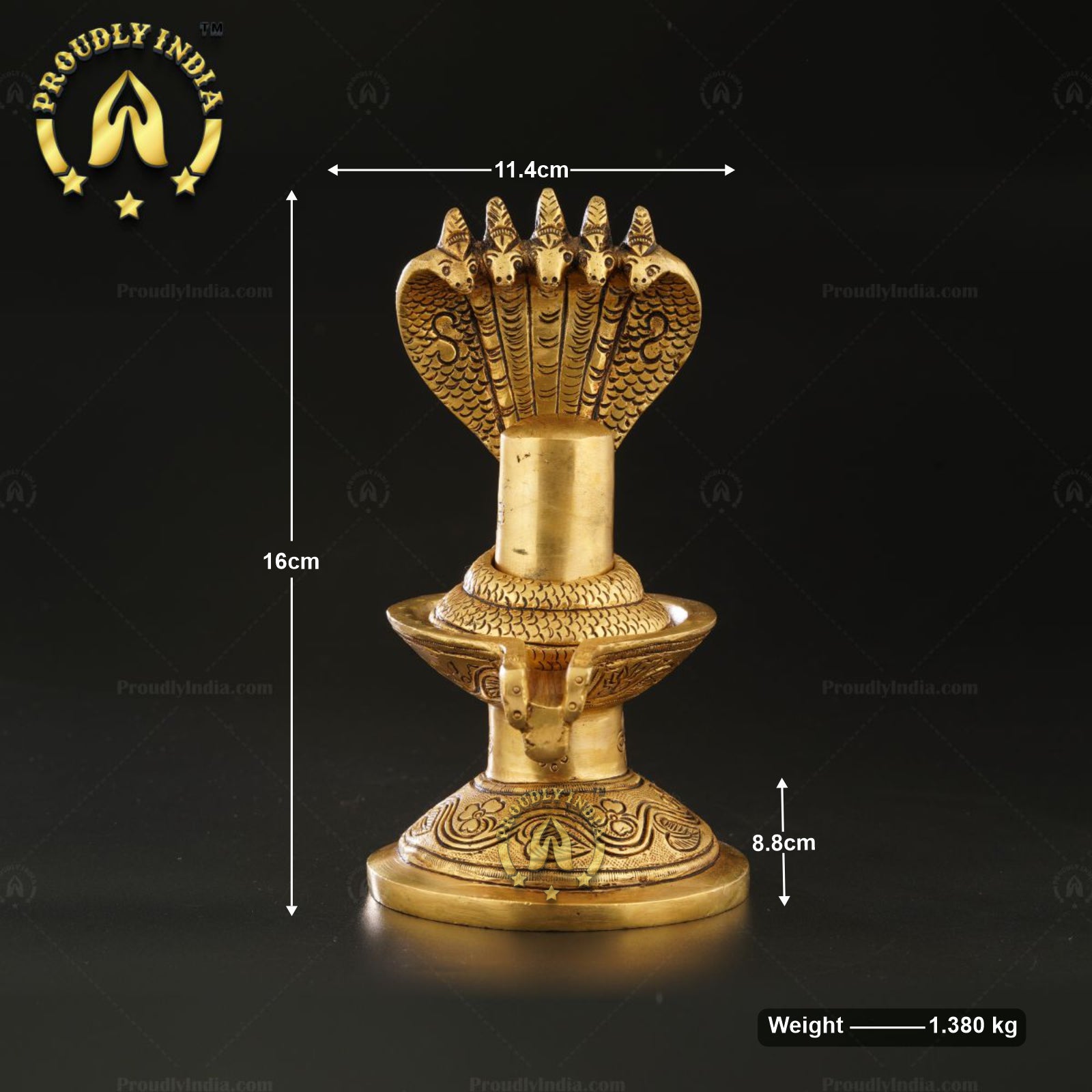 Brass Shiva Lingam Statue