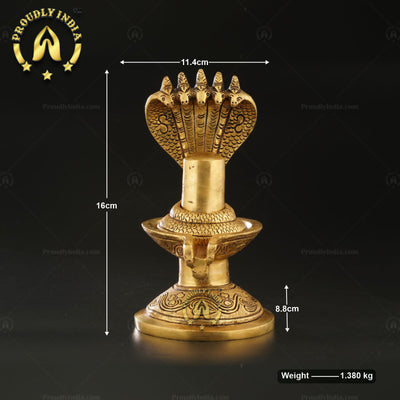 Brass Shiva Lingam Statue
