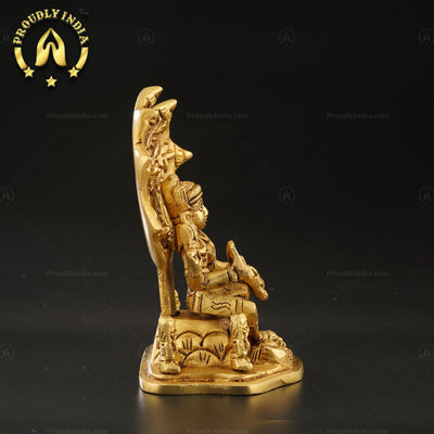 Handcrafted Brass Lord Dakshinamurthy Idol