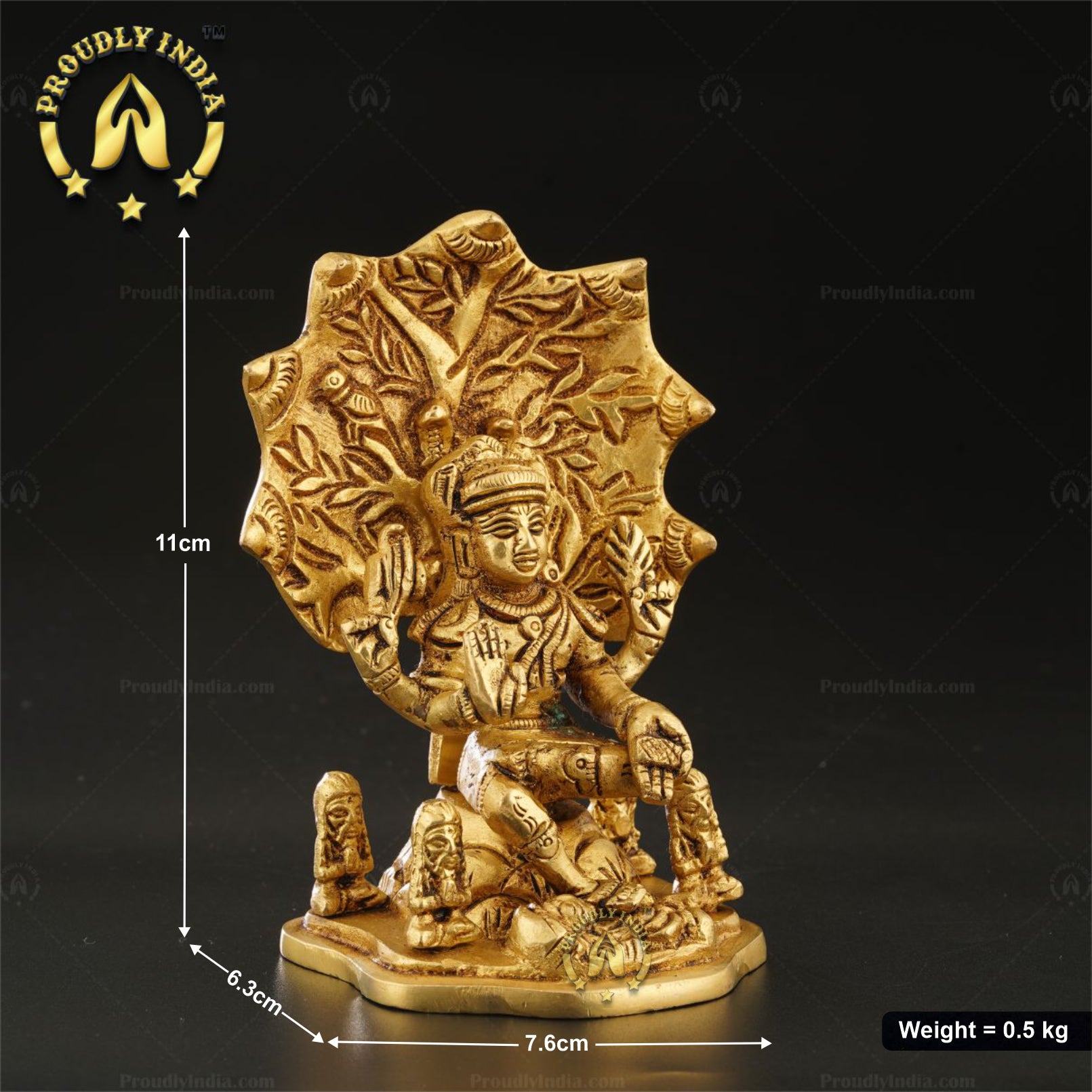 Handcrafted Brass Lord Dakshinamurthy Idol