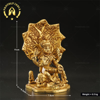 Handcrafted Brass Lord Dakshinamurthy Idol