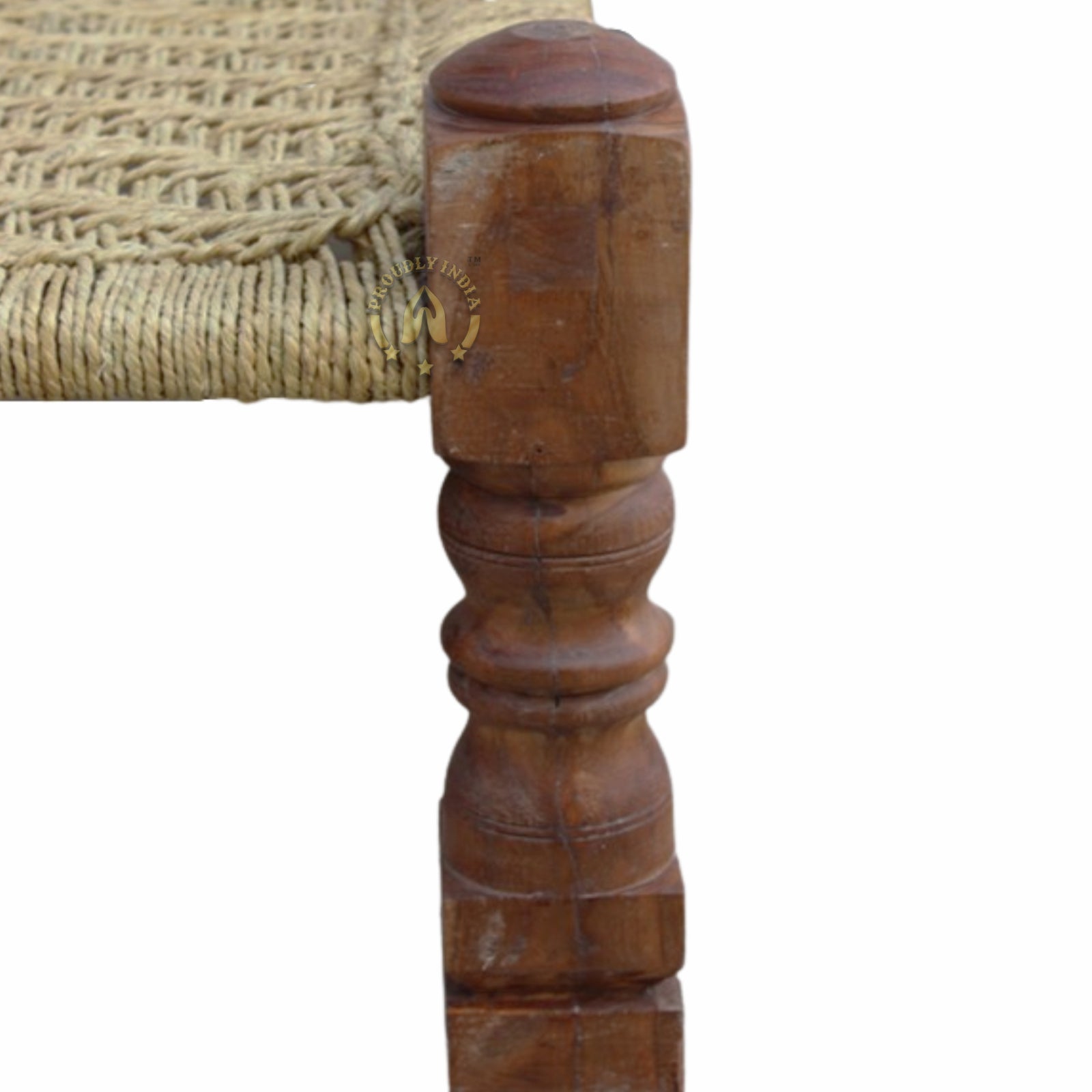 Jute Manjhi Woven Charpai Daybed
