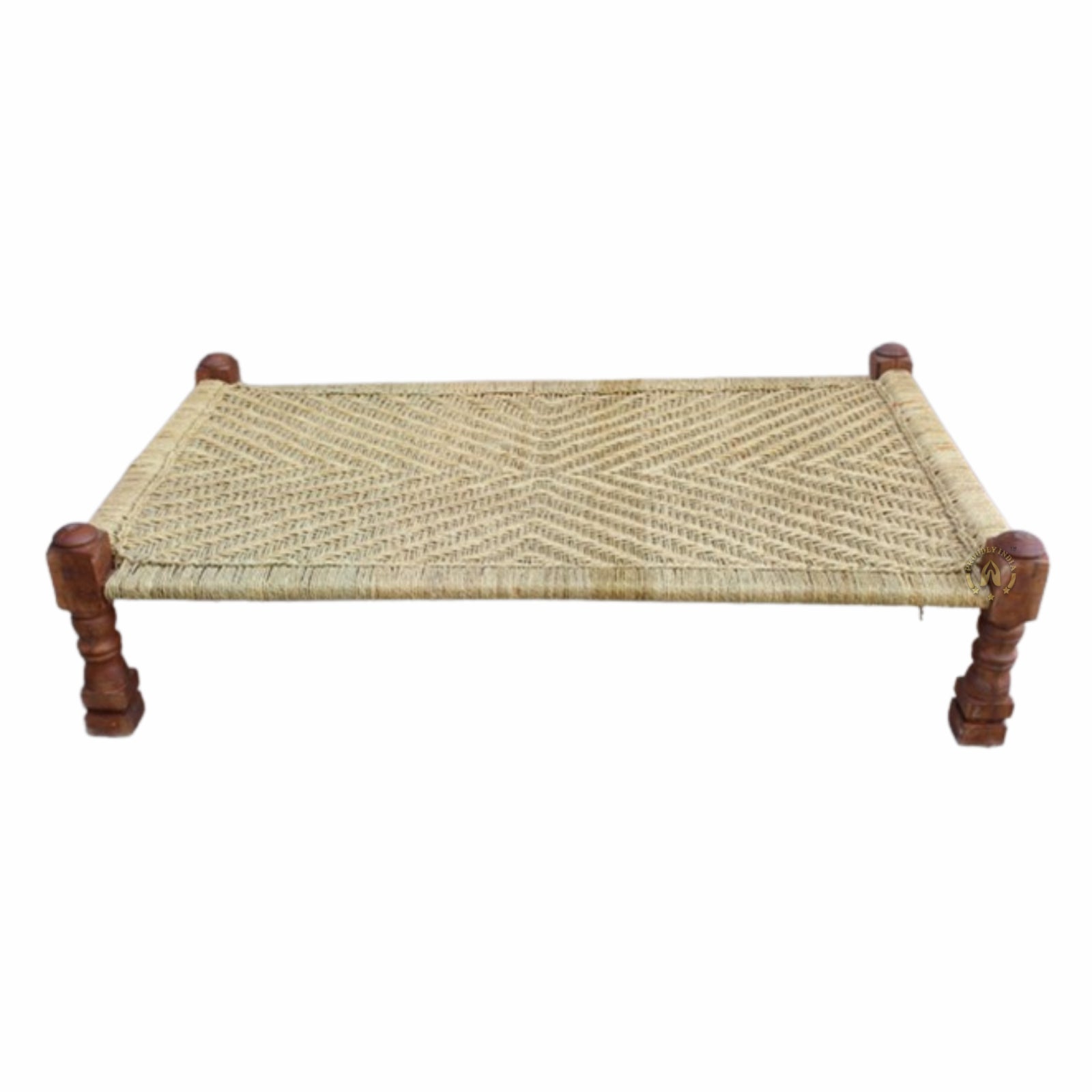 Jute Manjhi Woven Charpai Daybed