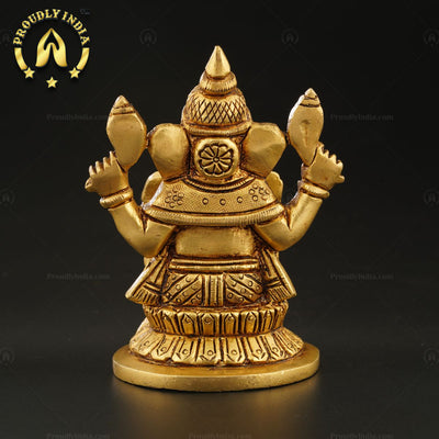 1.5" Brass Ganesha Statue