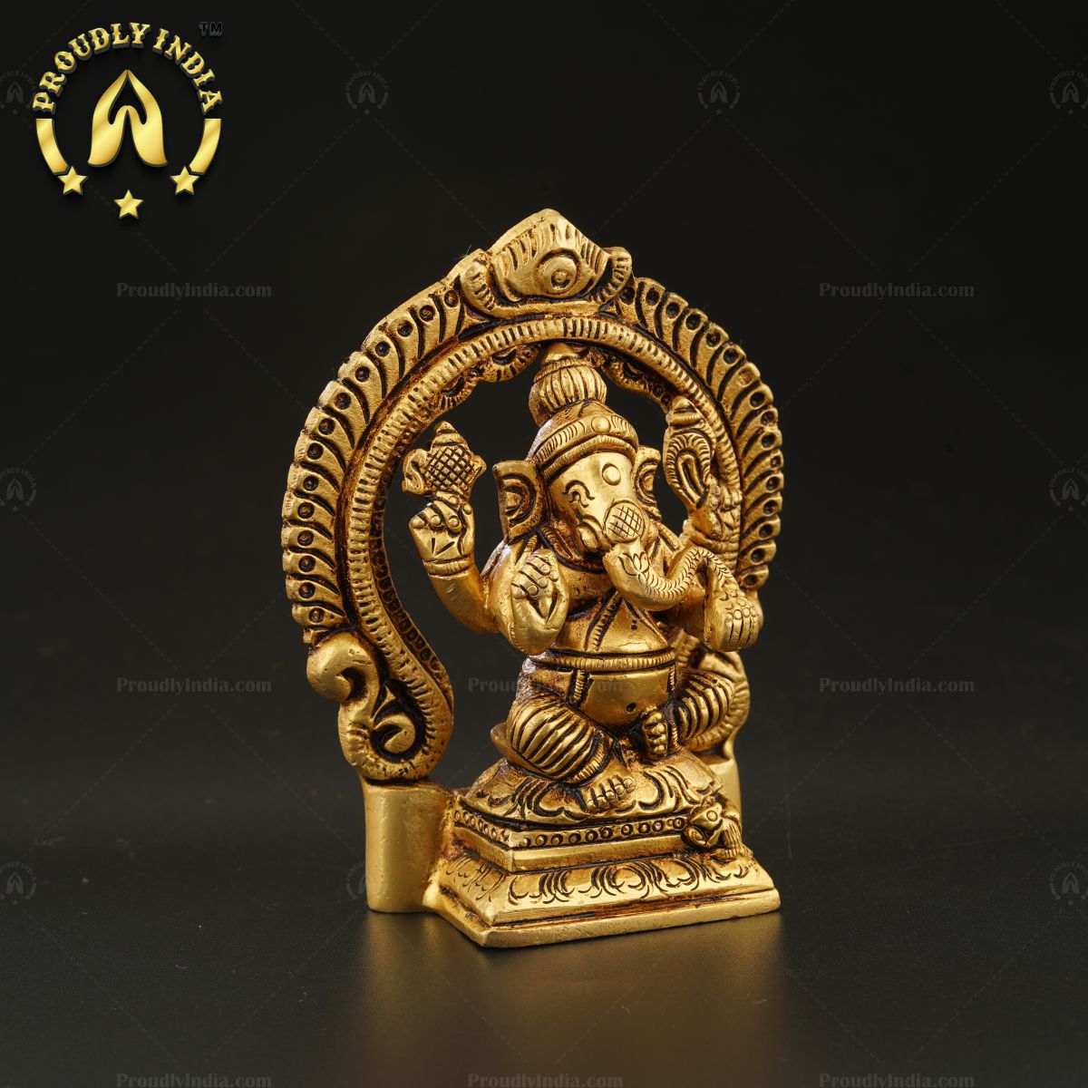 Handcrafted Brass Goddess Ganapati Murti