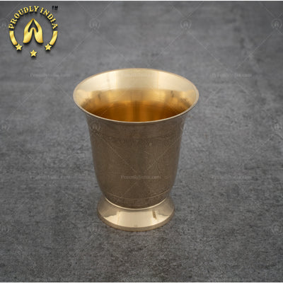 Etched Bronze 5 Piece Dinner Thali Set