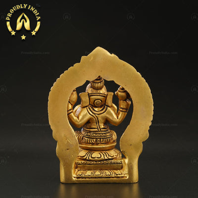 Handcrafted Brass Goddess Ganapati Murti