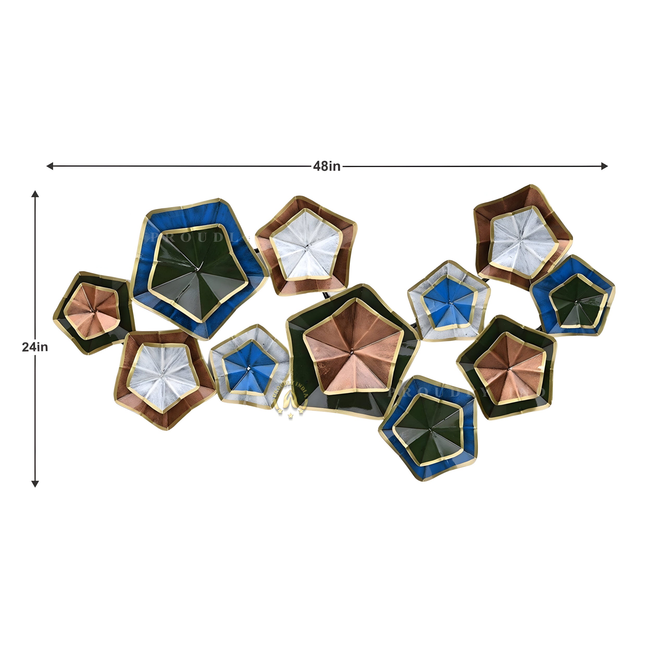 Pentara Mosaic Mirage Iron Wall Art