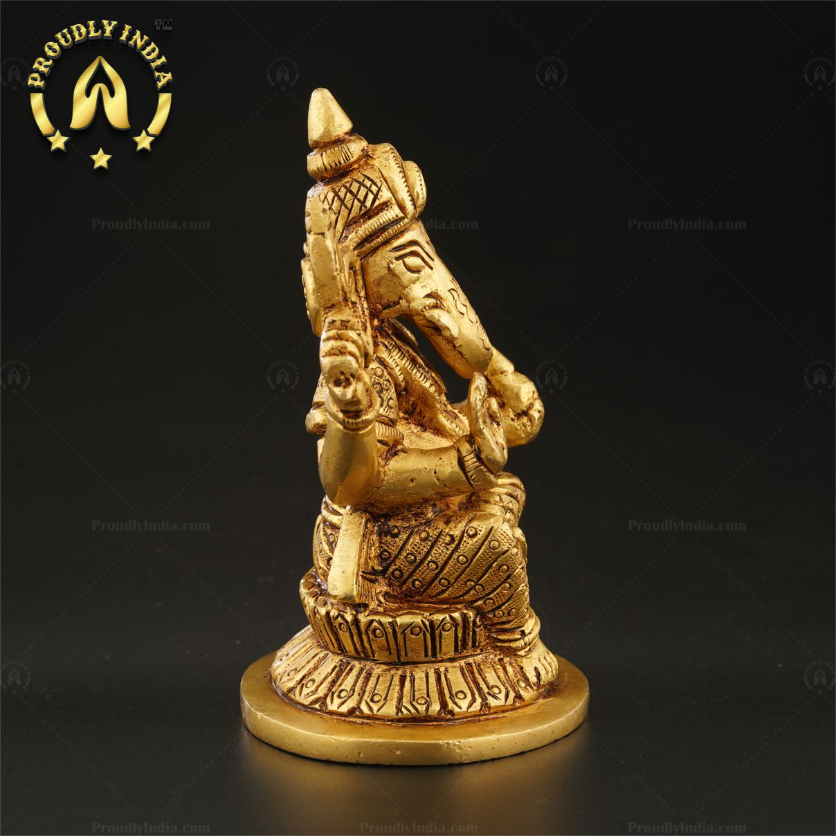1.5" Brass Ganesha Statue