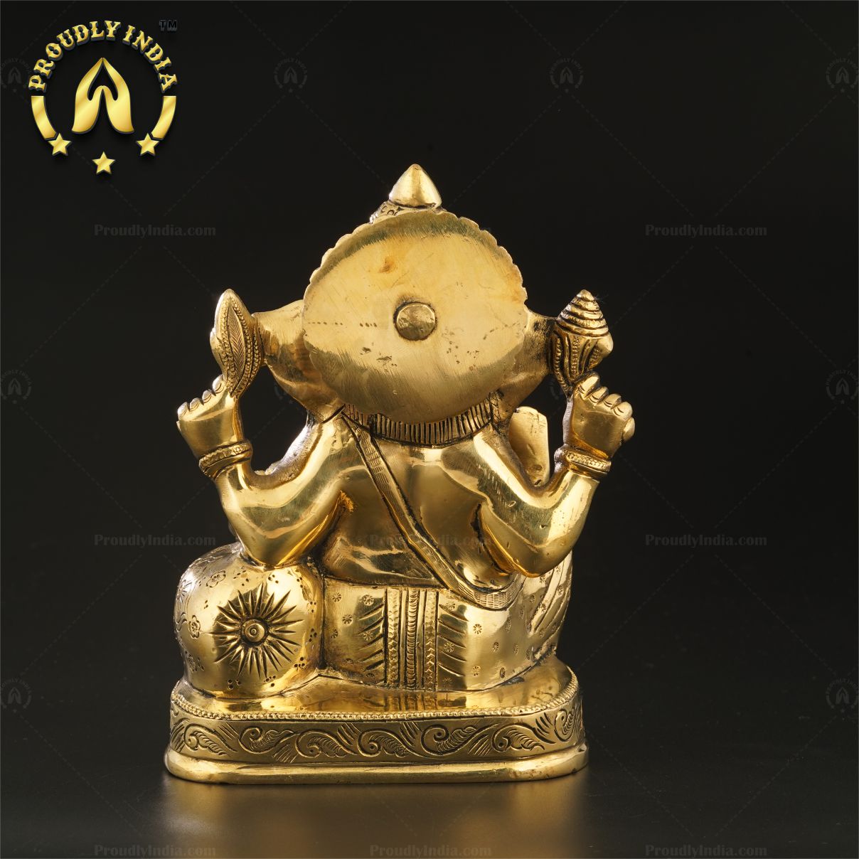 Traditional Pure Brass Abhaya Ganesh Statue