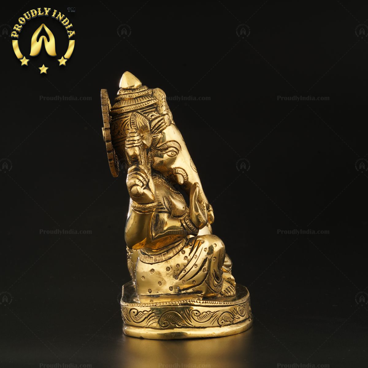 Traditional Pure Brass Abhaya Ganesh Statue