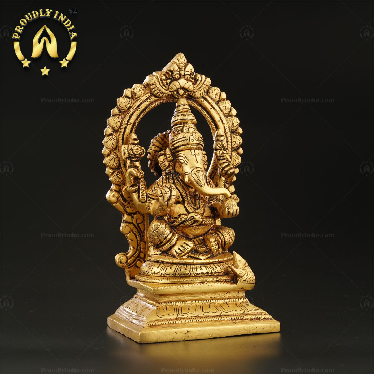 Indian Handcrafted Ganapathi God Brass Statue