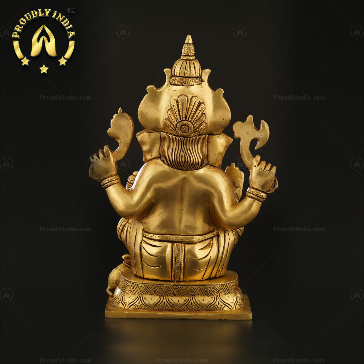 Indian Pure Brass Handmade Ganesha Statue