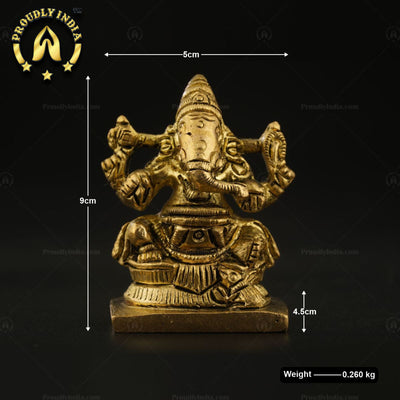 Traditional Brass Lord Ganesha Statue