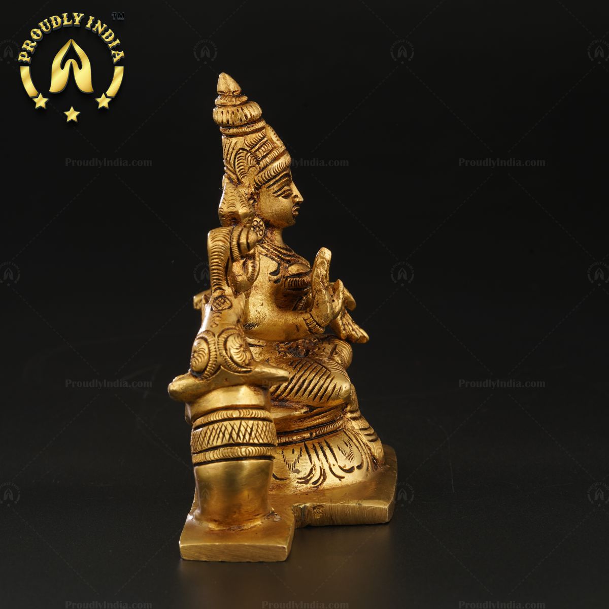 Pure Brass Gajalakshmi Idol For Home Decor