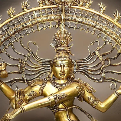 37" Big Brass Nataraja Statue