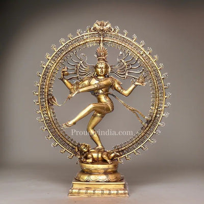 37" Big Brass Nataraja Statue