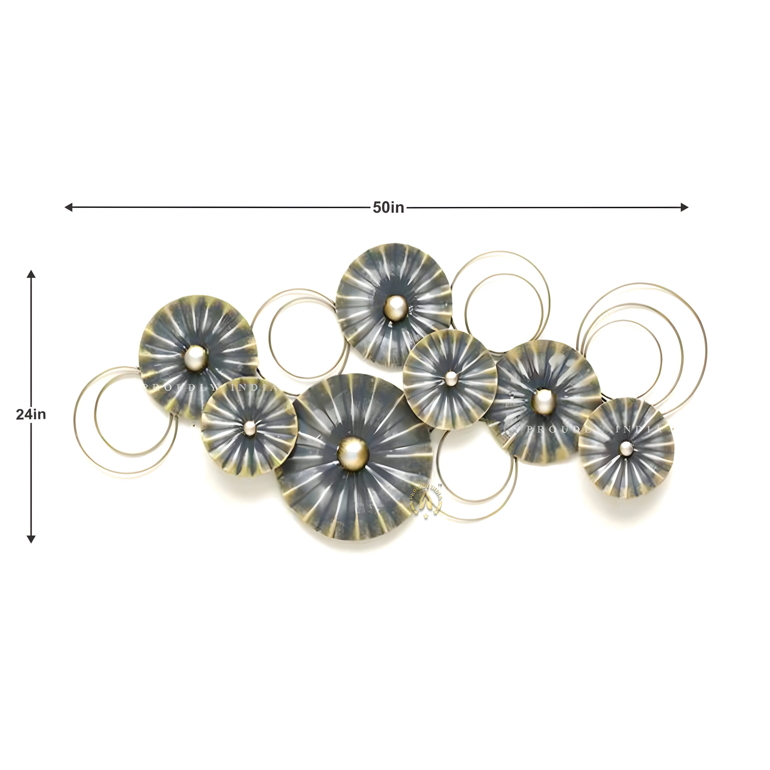 Lunar Radiance Echo Circular Harmony Wall Art