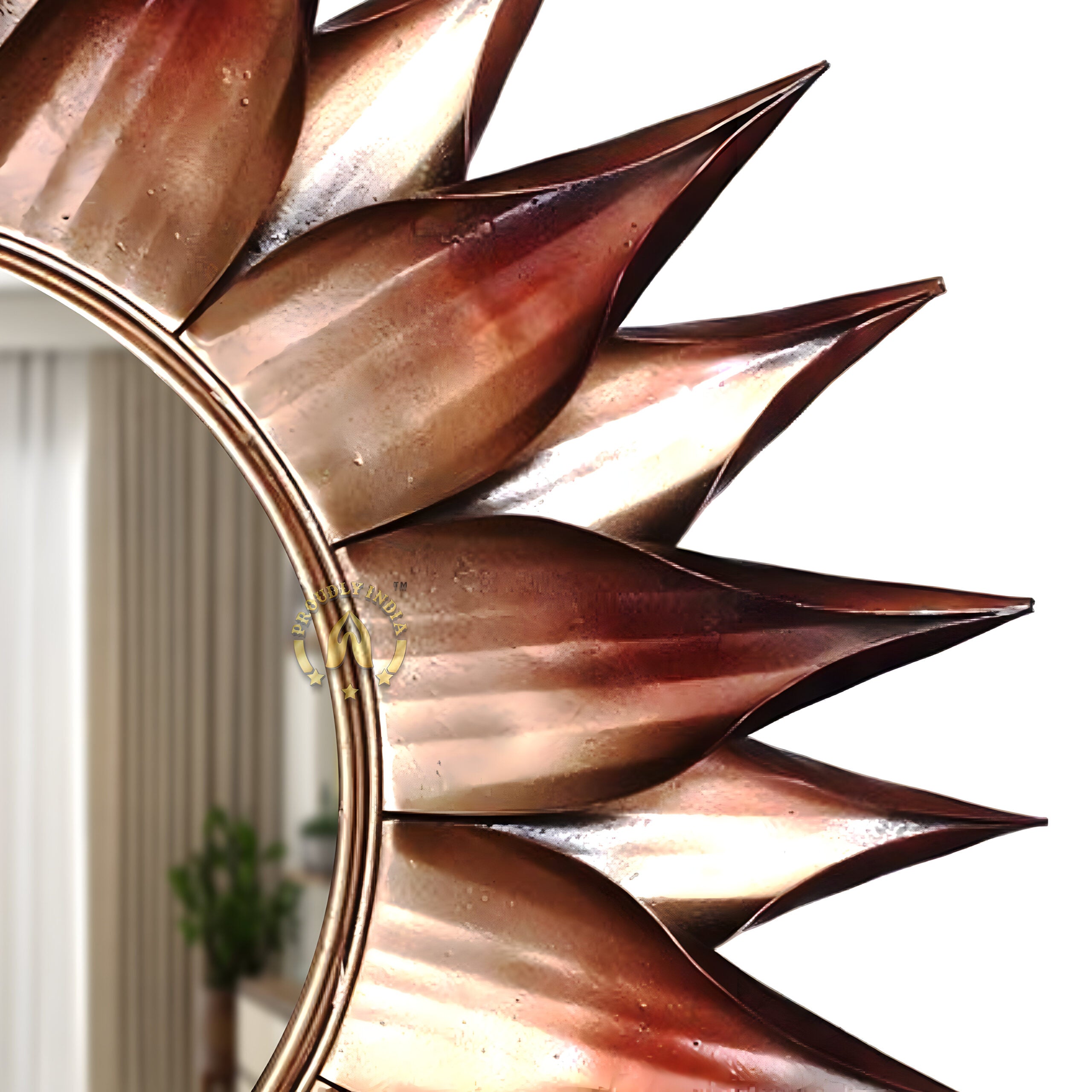 Solar Ember Bloom Wall Mirror