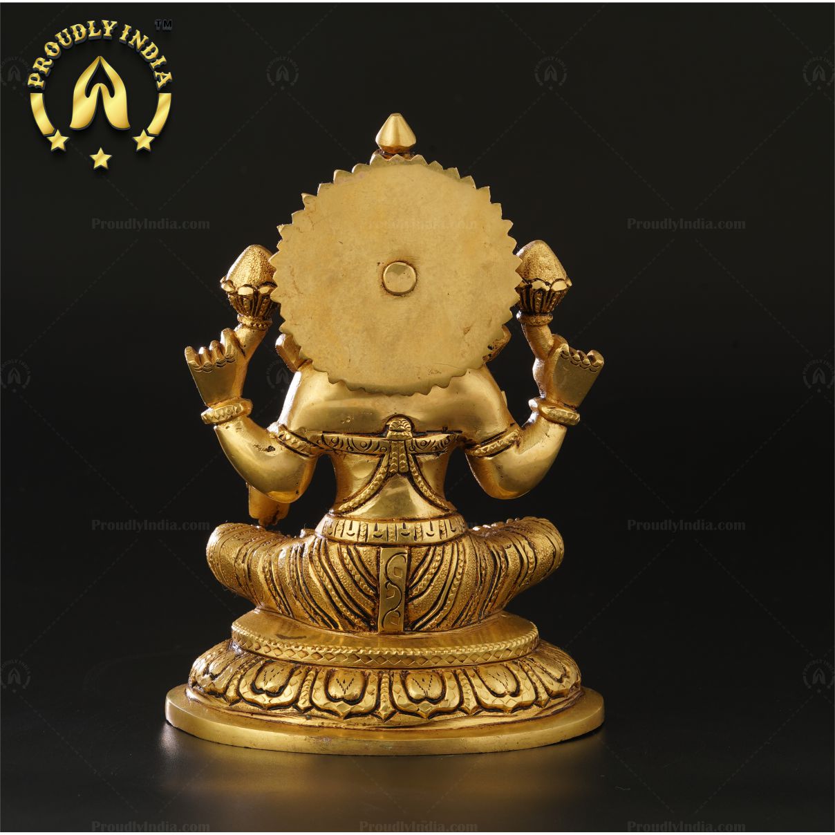 Indian Handcrafted Traditional Brass Lakshmi Statue