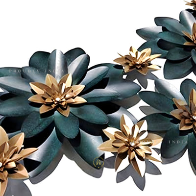 Iron Midnight Bloom Symphony Wall Art