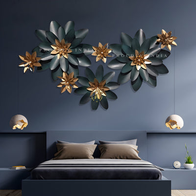 Iron Midnight Bloom Symphony Wall Art