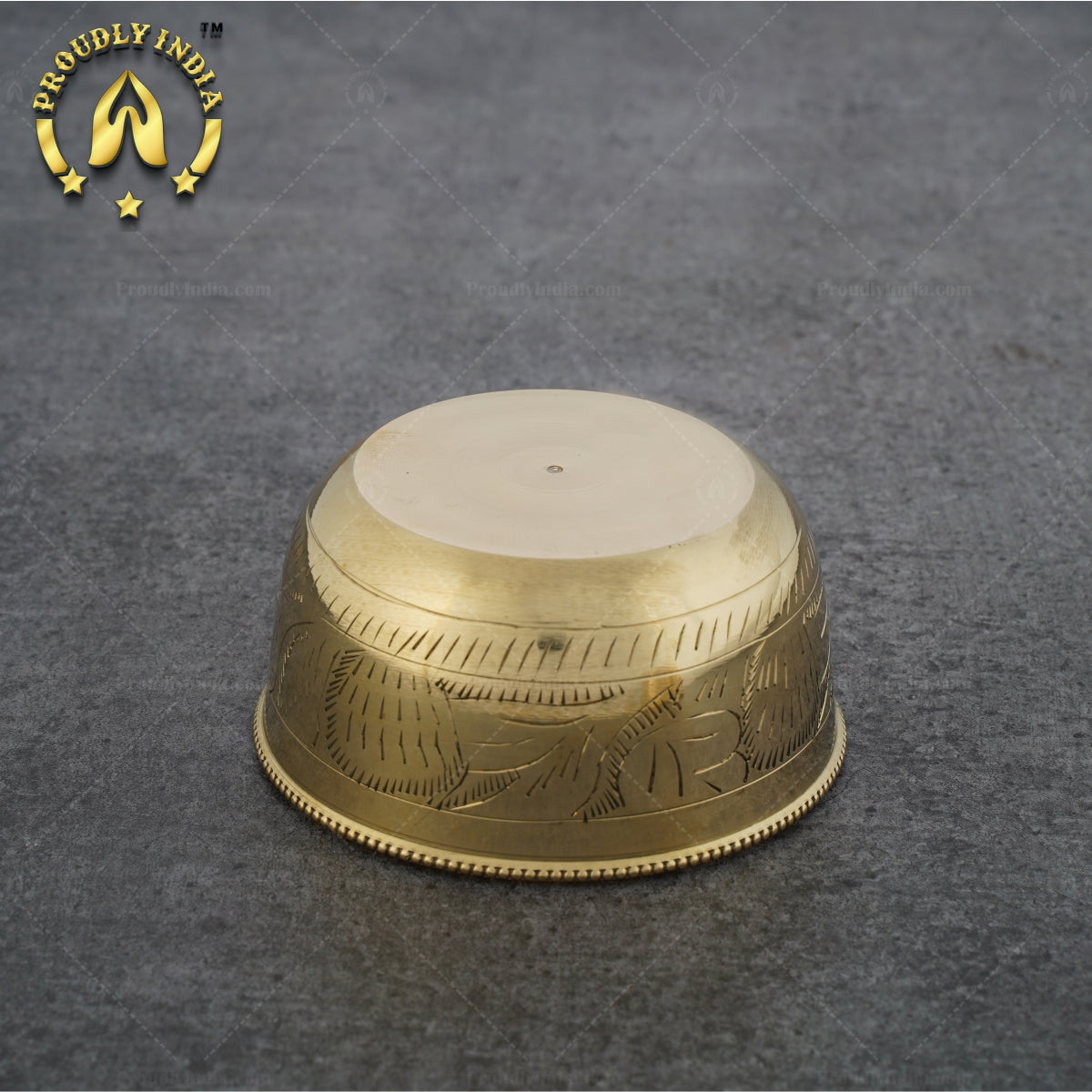 Set Of 2 Engraving Brass Bowl | Vati