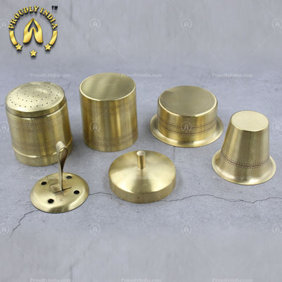 Set Of Brass Matte Coffee Filter