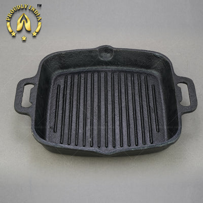 Iron Double Side Handle Grill Pan