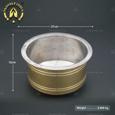 Set of 3 Brass Mysore Gravy Pot