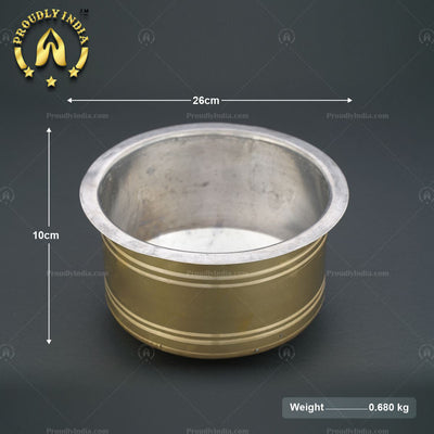 Set of 3 Brass Mysore Gravy Pot