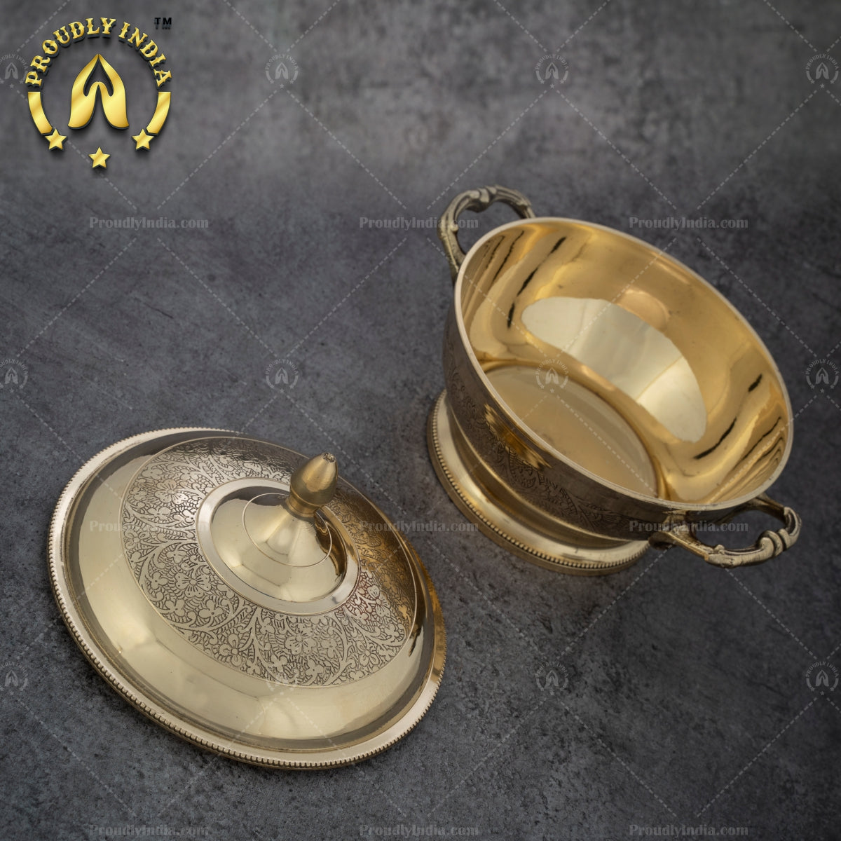 Brass Maharaja Serving Casserole