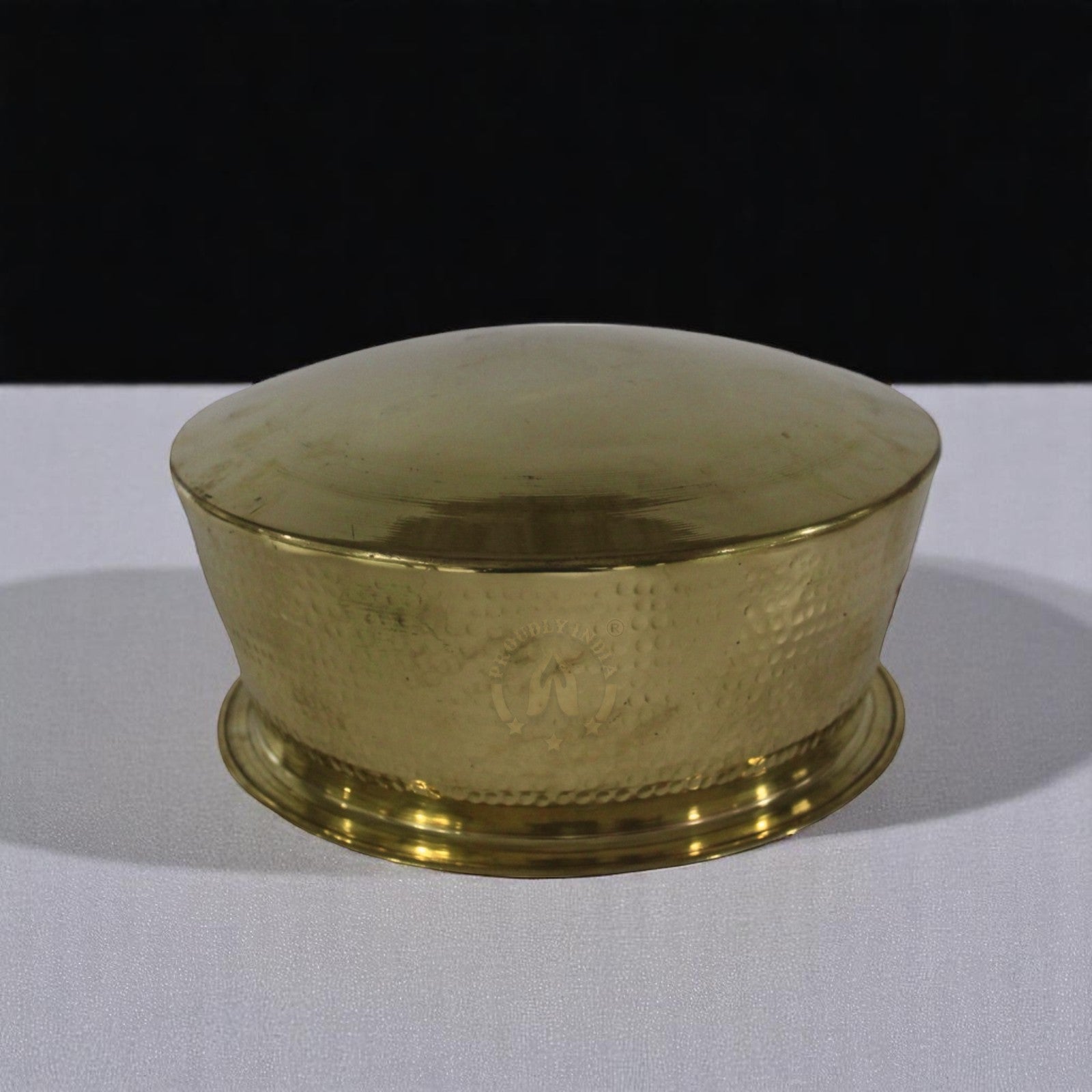 4 Liter Brass Biriyani Handi with Brass Serving Bowl Set and Ladle